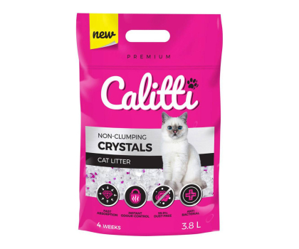 Kuweta i żwirek Calitti Crystals żwirek silikonowy 3,8 l